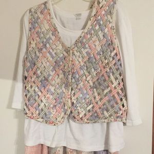 Vest shirt and Skirt